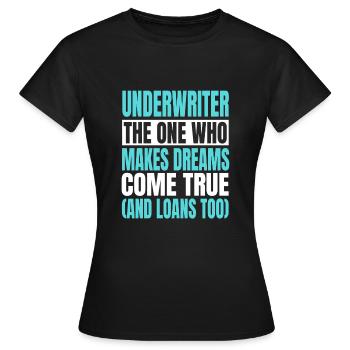 Lustiges Risikoprüfer Kostüm - Frauen T-Shirt - Schwarz - Vorne - AI Model Female 172 dark (172cm)