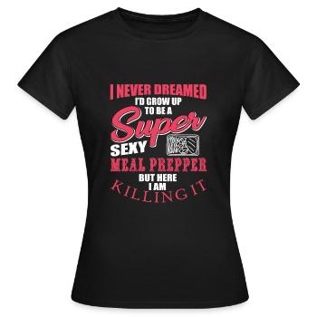 Retro Fährschiff Bekleidung Containerschiff - Frauen T-Shirt - Schwarz - Vorne - AI Model Female 172 dark (172cm)