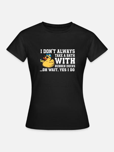 Lustiges Gummientchen - Frauen T-Shirt - Schwarz