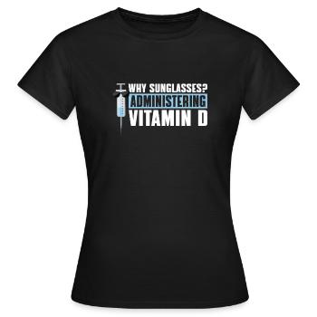 Nurse in intensive care - Women's T-Shirt - black - Front - AI Model Female 172 dark (172cm)