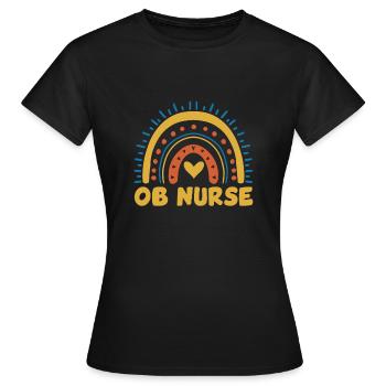 Retro Ferry Vêtements Porte-conteneurs - T-shirt Femme - noir - Devant - AI Model Female 172 dark (172cm)