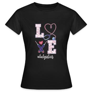 Retro Ferry Vêtements Porte-conteneurs - T-shirt Femme - noir - Devant - AI Model Female 172 dark (172cm)