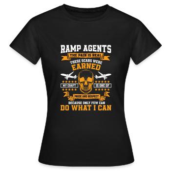 Ramp Agents - Frauen T-Shirt - Schwarz - Vorne - AI Model Female 172 dark (172cm)