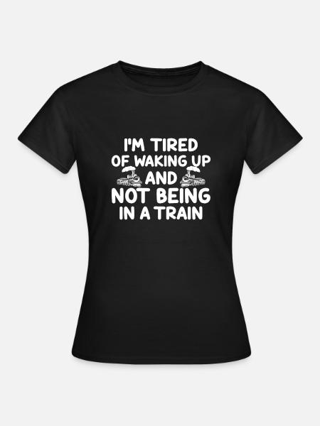 Zugliebhaber - Frauen T-Shirt - Schwarz