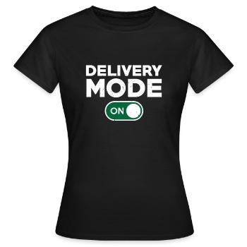 Conception amusante du chauffeur-livreur - T-shirt Femme - noir - Devant - AI Model Female 172 dark (172cm)