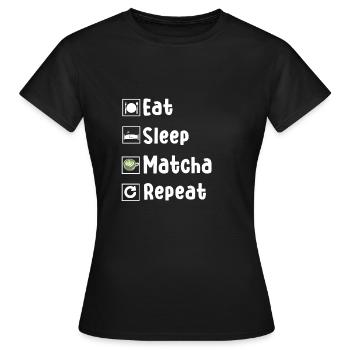 Lustiges Matcha Liebhaber Geschenk - Frauen T-Shirt - Schwarz - Vorne - AI Model Female 172 dark (172cm)
