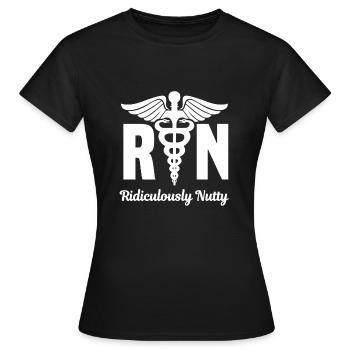 Infirmière autorisée Rn Ridiculous - T-shirt Femme - noir - Devant - AI Model Female 172 dark (172cm)
