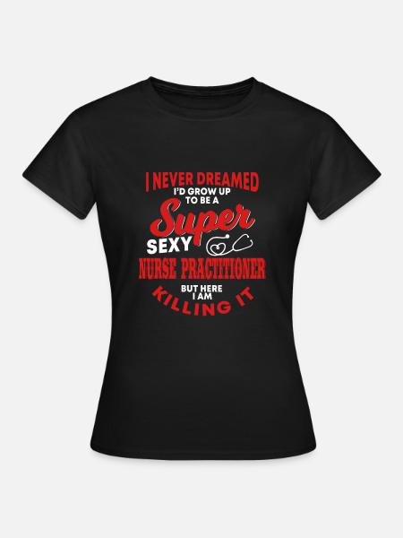 Krankenschwester Praktiker Outfit - Frauen T-Shirt - Schwarz