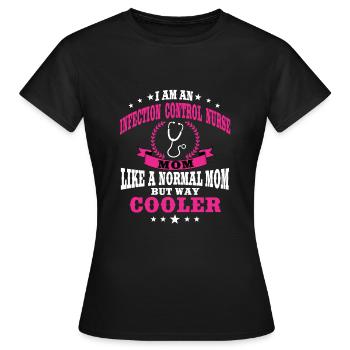 Lustige Hygiene KrankenschwesterMama - Frauen T-Shirt - Schwarz - Vorne - AI Model Female 172 dark (172cm)