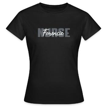 Soins médico-légaux - T-shirt Femme - noir - Devant - AI Model Female 172 dark (172cm)