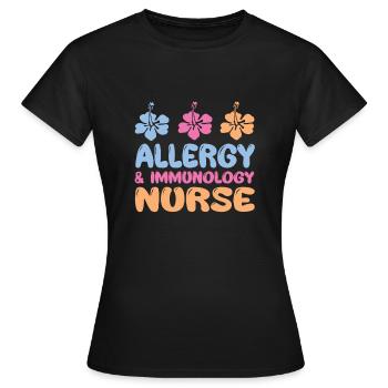 Allergie- und Immunologie Krankenschwester - Frauen T-Shirt - Schwarz - Vorne - AI Model Female 172 dark (172cm)