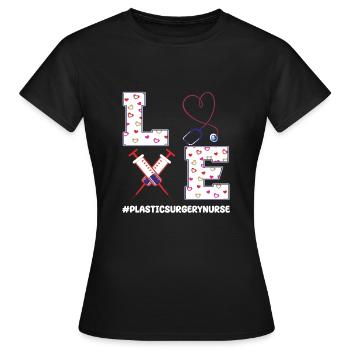 Plastische Chirurgie Krankenschwester - Frauen T-Shirt - Schwarz - Vorne - AI Model Female 172 dark (172cm)