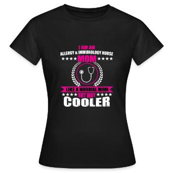 Lustige Allergie & Immunologie Krankenschwester - Frauen T-Shirt - Schwarz - Vorne - AI Model Female 172 dark (172cm)