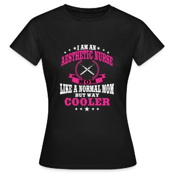 Ästhetische Krankenschwester Mama Zum Muttertag - Frauen T-Shirt - Schwarz - Vorne - AI Model Female 172 dark (172cm)