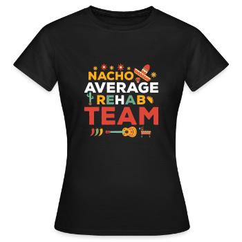 Nacho Average Rehab Team Mexican Fiesta - T-shirt Femme - noir - Devant - AI Model Female 172 dark (172cm)