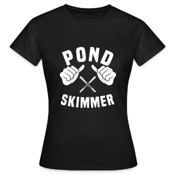 Écumeur d’étang - T-shirt Femme - noir - Devant - AI Model Female 172 dark (172cm)