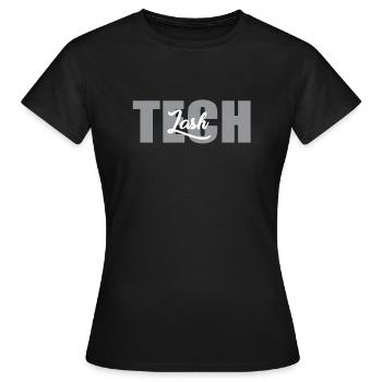 Lettrage de technicien de cils - T-shirt Femme - noir - Devant - AI Model Female 172 dark (172cm)