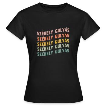 Szekely Gulyas - T-shirt Femme - noir - Devant - AI Model Female 172 dark (172cm)