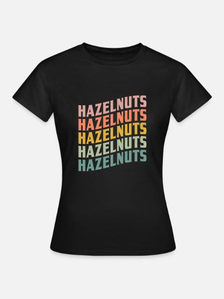 Haselnüsse - Frauen T-Shirt - Schwarz