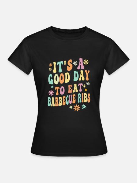 Grillrippen-spruch - Frauen T-Shirt - Schwarz