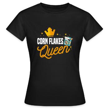 Corn Flakes Queen - Women's T-Shirt - black - Front - AI Model Female 172 dark (172cm)