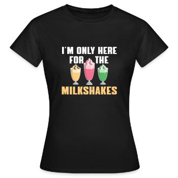 Milkshakes T-Shirt - T-shirt Femme - noir - Devant - AI Model Female 172 dark (172cm)