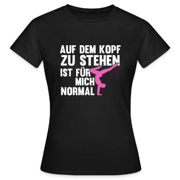 Handstand Turnerin Handstände Geschenk - Frauen T-Shirt - Schwarz - Vorne - AI Model Female 172 dark (172cm)