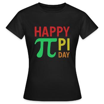 Math Happy Pi Day Pi - T-shirt Femme - noir - Devant - AI Model Female 172 dark (172cm)