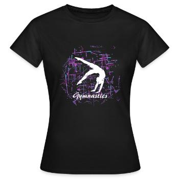 Gymnastics, Gymnast - Gymnastics - Women's T-Shirt - black - Front - AI Model Female 172 dark (172cm)