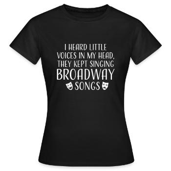 Theater Broadway-Musical Geschenk - Frauen T-Shirt - Schwarz - Vorne - AI Model Female 172 dark (172cm)