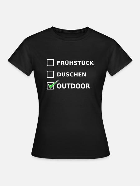 Outdoor - Frauen T-Shirt - Schwarz