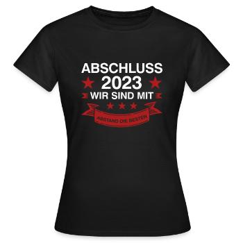 Abschluss 2023 Schule Absolventen Geschenk - Frauen T-Shirt - Schwarz - Vorne - AI Model Female 172 dark (172cm)