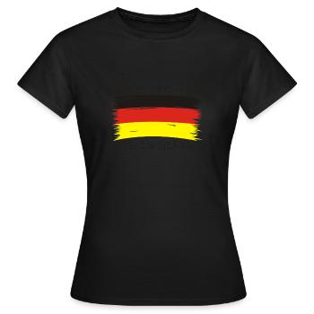 Fabriqué en Allemagne, Fabriqué en Allemagne - T-shirt Femme - noir - Devant - AI Model Female 172 dark (172cm)