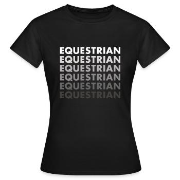 Sport Équestre - T-shirt Femme - noir - Devant - AI Model Female 172 dark (172cm)