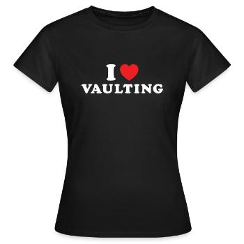 Perchiste J’adore la voltige - T-shirt Femme - noir - Devant - AI Model Female 172 dark (172cm)