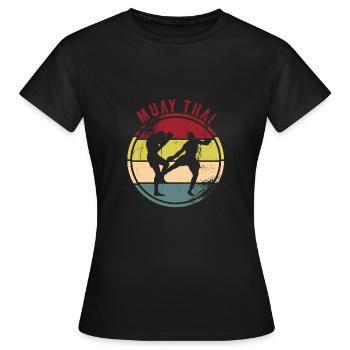 Muay Thai Boxe - T-shirt Femme - noir - Devant - AI Model Female 172 dark (172cm)