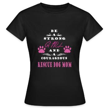 Chien de sauvetage - T-shirt Femme - noir - Devant - AI Model Female 172 dark (172cm)