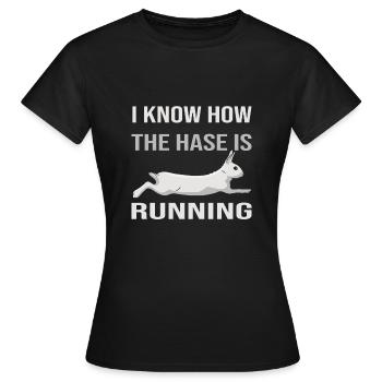 Professeur d’anglais - T-shirt Femme - noir - Devant - AI Model Female 172 dark (172cm)