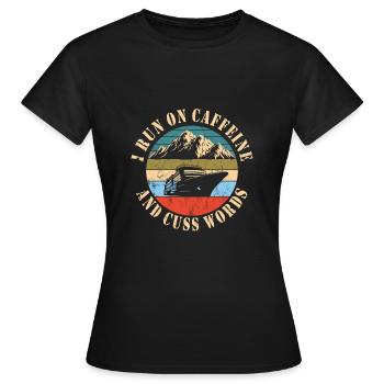 Mécanicien de navire - T-shirt Femme - noir - Devant - AI Model Female 172 dark (172cm)