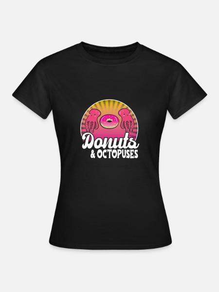 Oktopus - Frauen T-Shirt - Schwarz