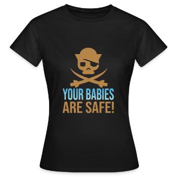 Baby-sitter - T-shirt Femme - noir - Devant - AI Model Female 172 dark (172cm)