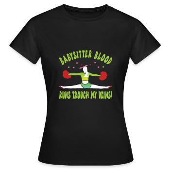 Baby-sitter - T-shirt Femme - noir - Devant - AI Model Female 172 dark (172cm)