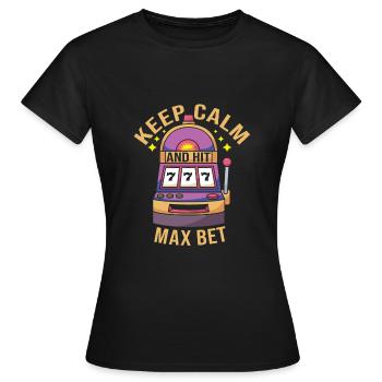 Casino - Frauen T-Shirt - Schwarz - Vorne - AI Model Female 172 dark (172cm)