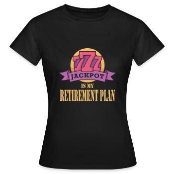 Casino - Frauen T-Shirt - Schwarz - Vorne - AI Model Female 172 dark (172cm)