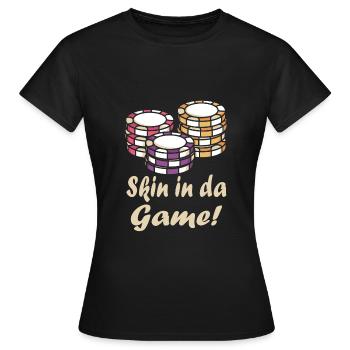 Casino - Frauen T-Shirt - Schwarz - Vorne - AI Model Female 172 dark (172cm)