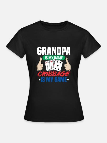 Cribbage - Frauen T-Shirt - Schwarz