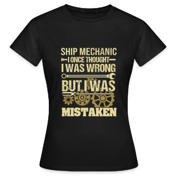 Mécanicien de train - T-shirt Femme - noir - Devant - AI Model Female 172 dark (172cm)