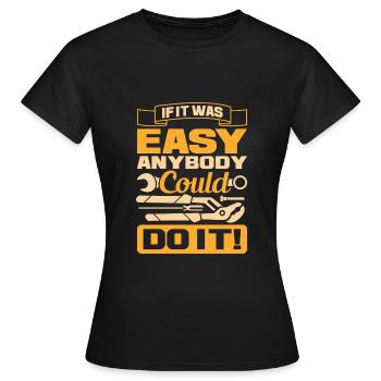 Serrurier - T-shirt Femme - noir - Devant - AI Model Female 172 dark (172cm)