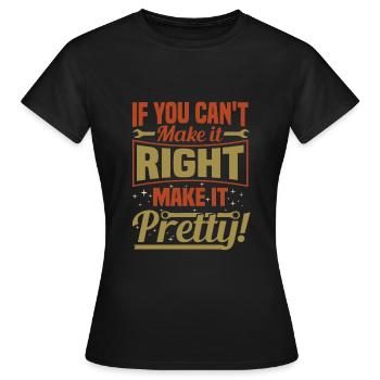 Serrurier - T-shirt Femme - noir - Devant - AI Model Female 172 dark (172cm)