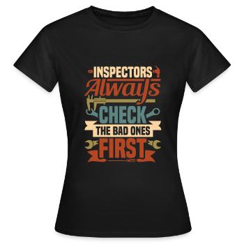 Schlosser - Frauen T-Shirt - Schwarz - Vorne - AI Model Female 172 dark (172cm)